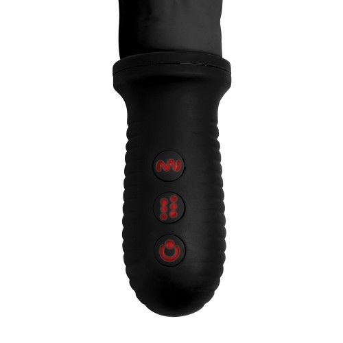 Master Series 8X Auto Pounder Vibrating Dildo Black