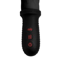 Master Series 8X Auto Pounder Vibrating Dildo Black