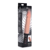 Master Series 8X Auto Pounder Vibrating & Thrusting Dildo with Handle - Flesh