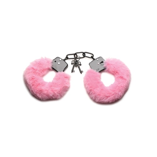 Soft Furry Handcuffs in Pink