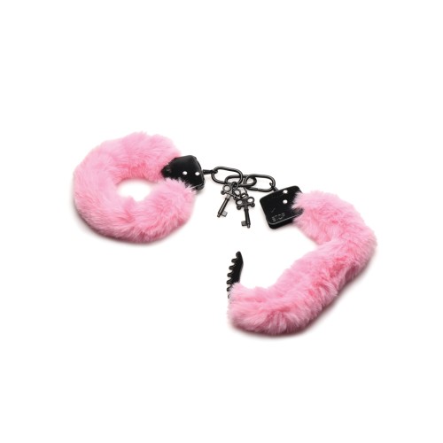 Soft Furry Handcuffs in Pink