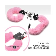 Soft Furry Handcuffs in Pink