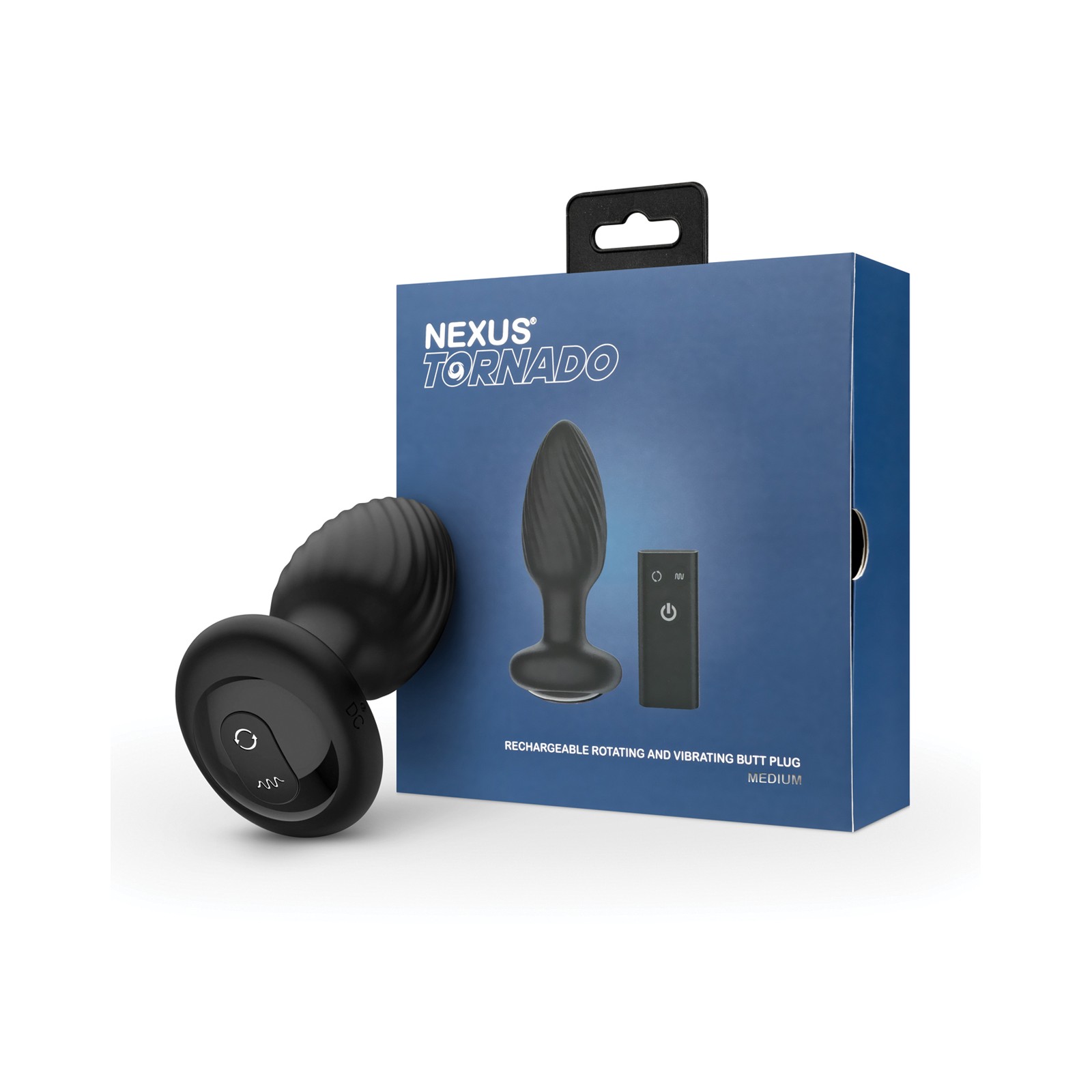 Nexus Tornado Vibrating Butt Plug with Remote Control