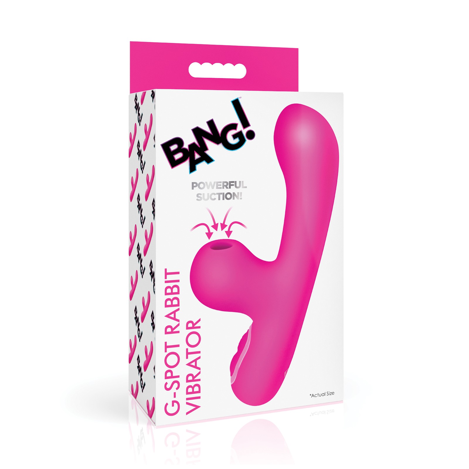 Vibrador Conejito G-Punto Bang 10X con Succión Rosa