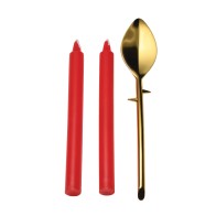 Drip Sensation Spoon & Dip Candle Set