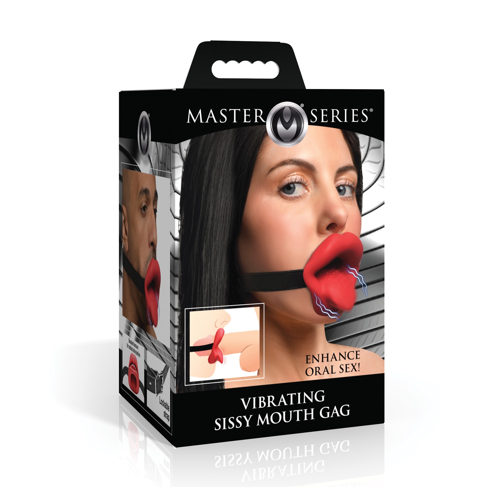 Gag Vibrante Sissy Master Series - Rojo