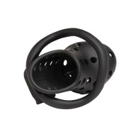 Lock Down Chastity Cage Black