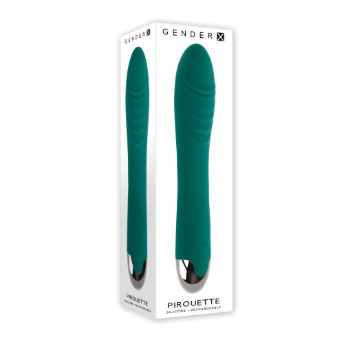 Vibrador Giratorio Gender X Pirouette Teal