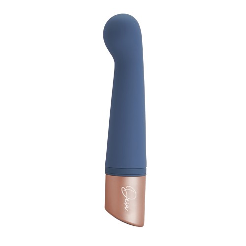 Deia Vibrador Doble en Uno para Parejas Azul Marino