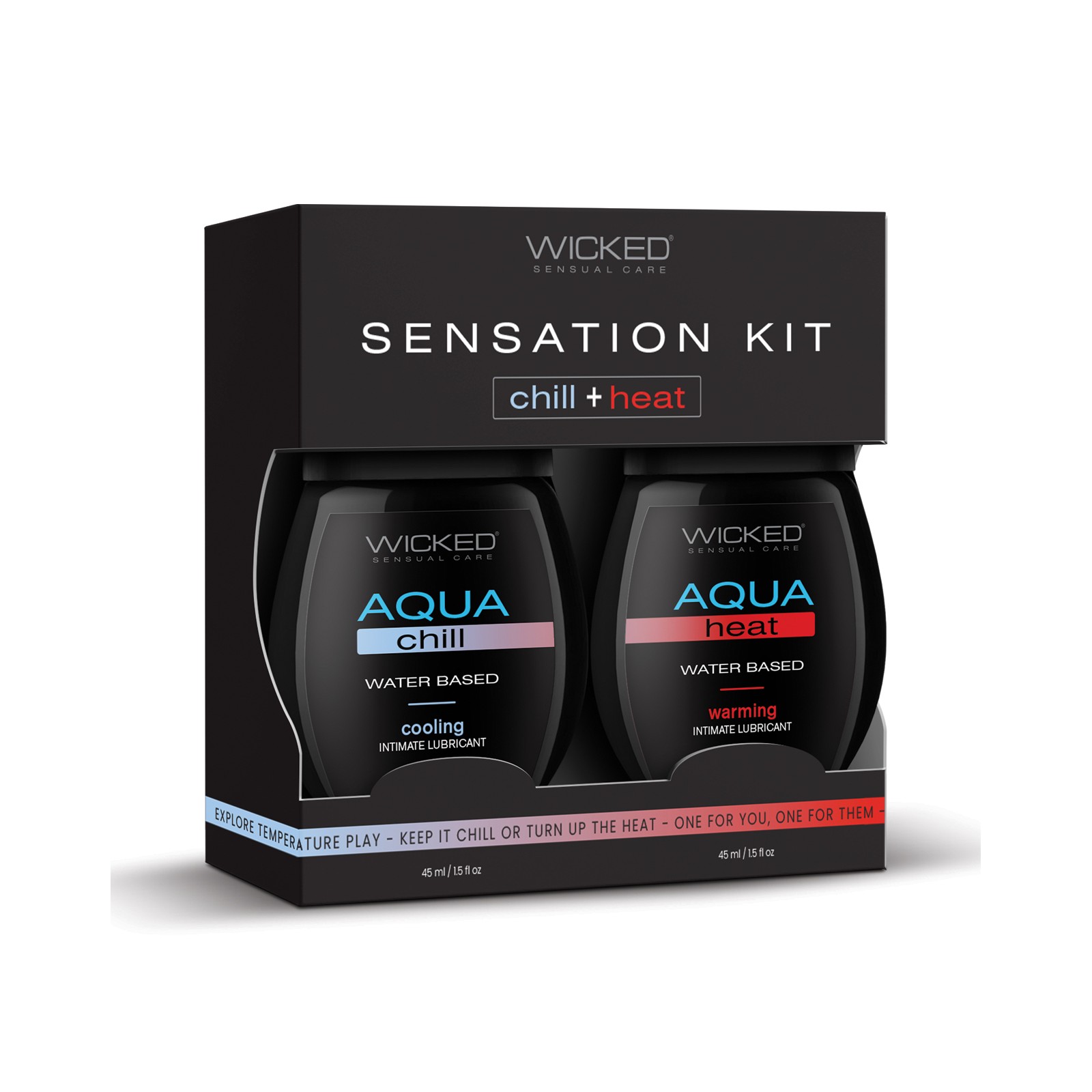 Kit de Sensación Wicked Sensual Care - Lubricantes Calientes y Fríos