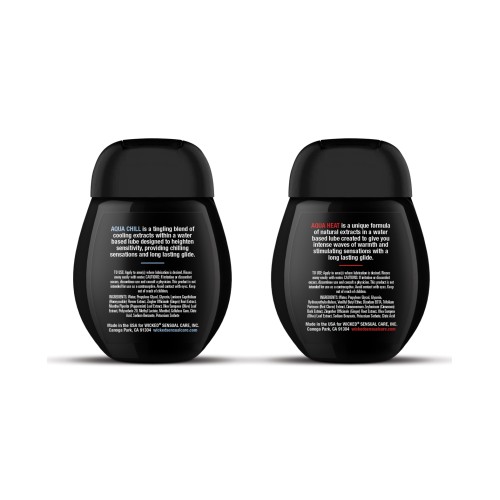 Kit de Sensación Wicked Sensual Care - Lubricantes Calientes y Fríos