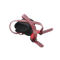 Ex's & Oh's Cross Cuffs - Red/Black