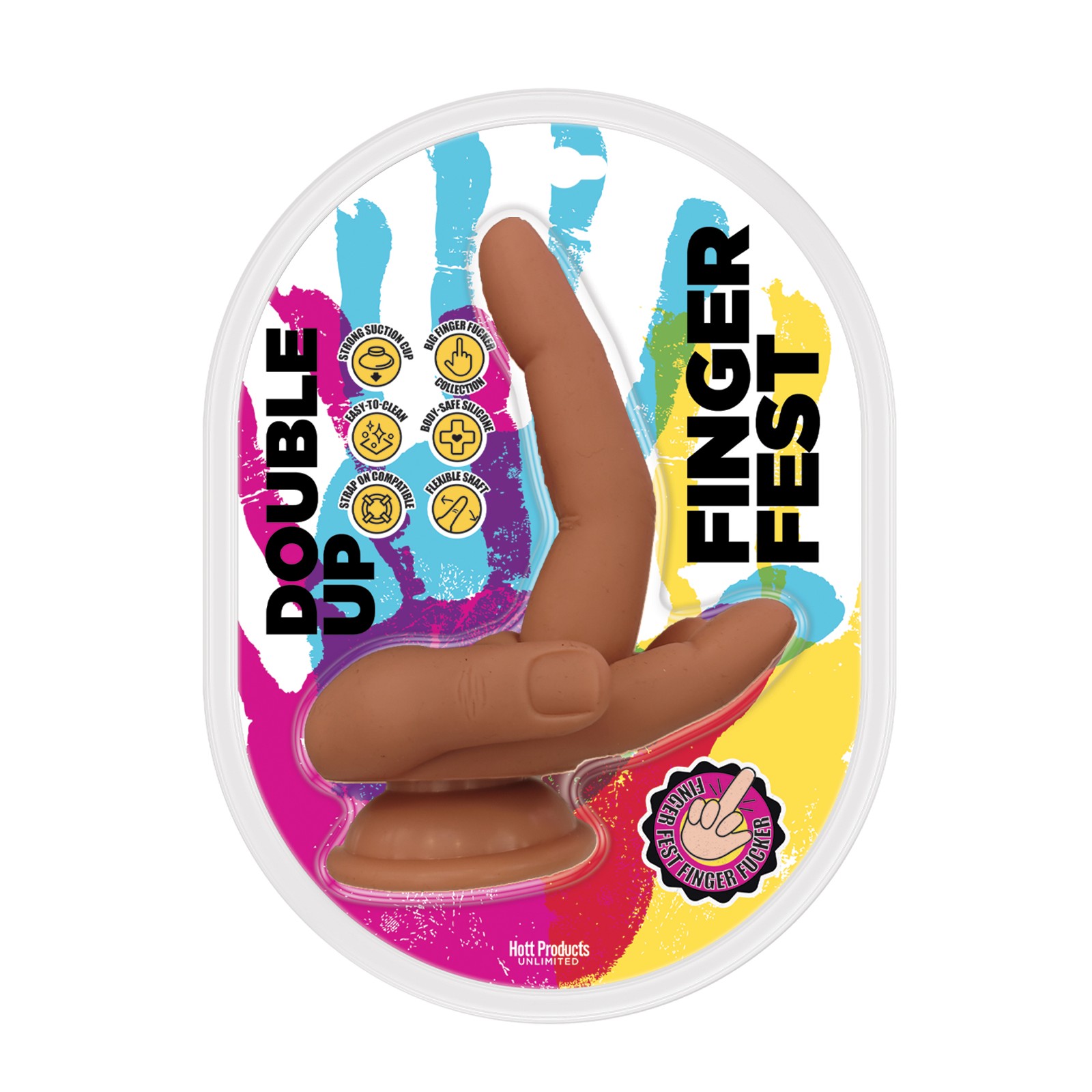 Dildo Finger Fest Double Up para Diversión Emocionante