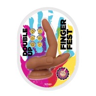 Dildo Finger Fest Double Up para Diversión Emocionante