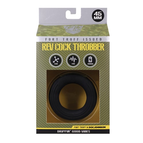 Fort Troff Rev Cock Throbber Vibrating Cock Ring Black