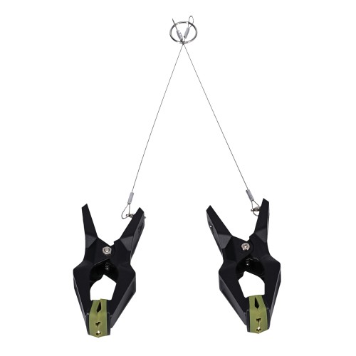 Fort Troff Hardwire Hanger Nipple Clamps - Black