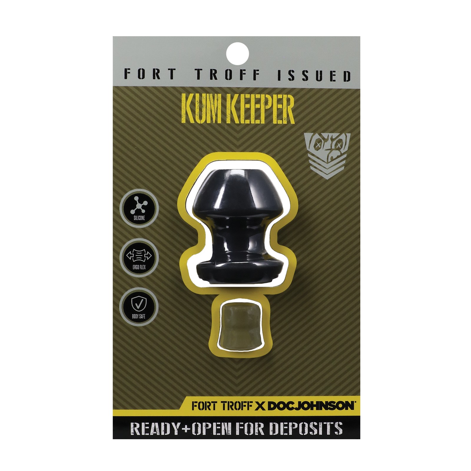 Fort Troff Kum Keeper Anal Plug Small Black