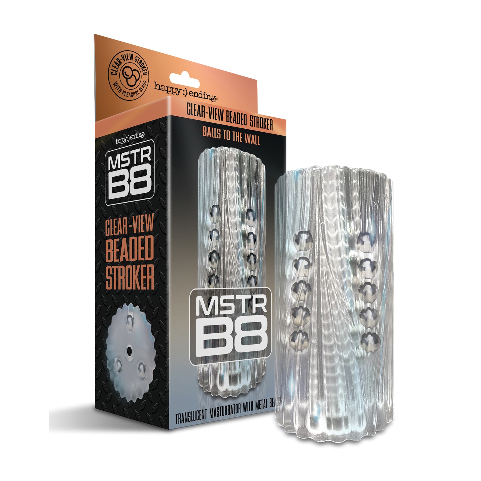 MSTR B8 Clear Beaded Stroker