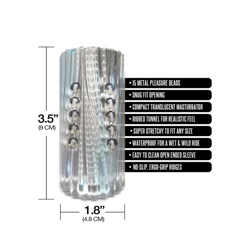 MSTR B8 Clear Beaded Stroker