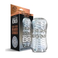 MSTR B8 Head Banger Stroker con Perlas - Transparente