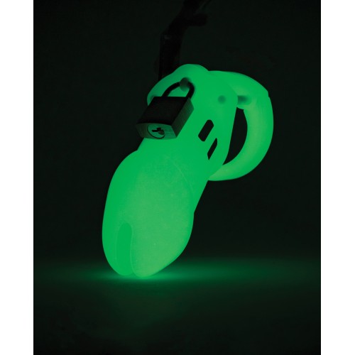 CB-6000 Cock Cage Lock Set Glow in the Dark