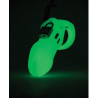 CB-6000 Cock Cage Lock Set Glow in the Dark