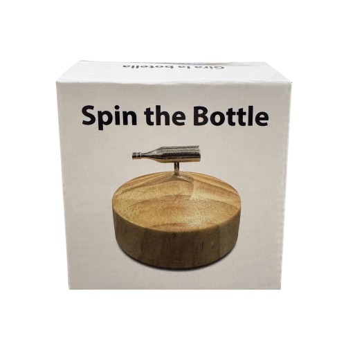 Spin The Bottle - Silver/Wood