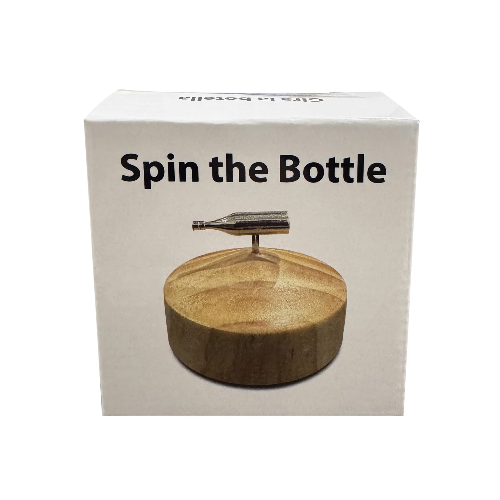 Spin The Bottle - Silver/Wood