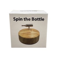 Spin The Bottle - Silver/Wood