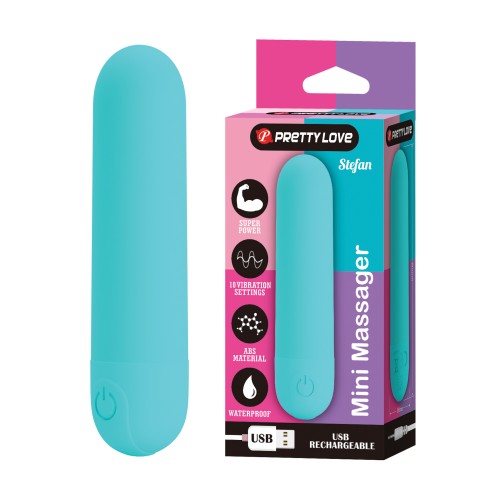 Pretty Love Stephan Mini Massager Bullet Aqua