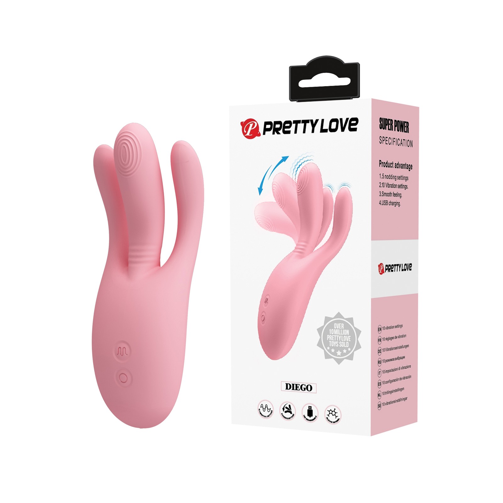 Explore Pretty Love Diego Nodding Vibrator for Ultimate Pleasure