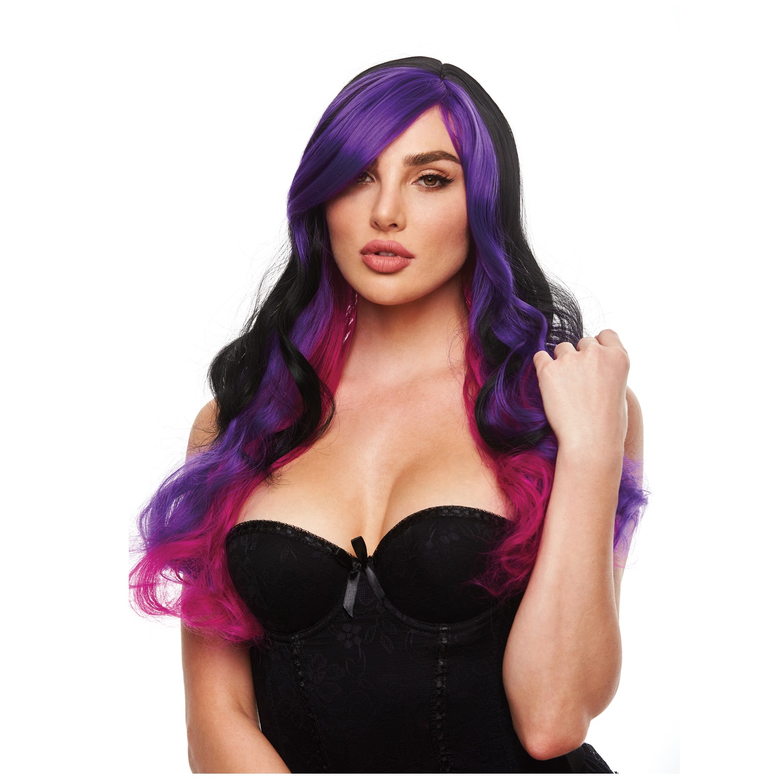 Pleasure Wigs Brandi Black/Purple