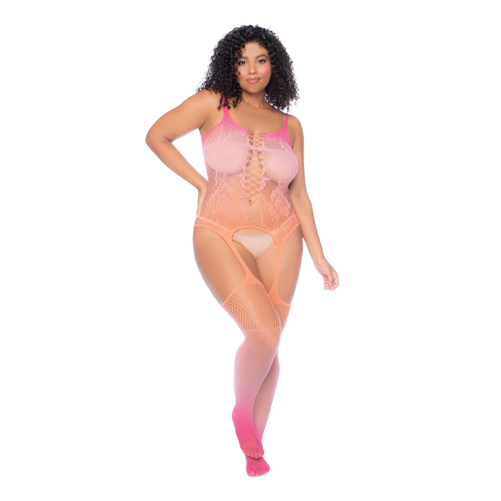 Body Floral Ombre Rosa