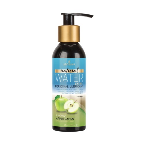 Hidratante Personal Natural a Base de Agua Sensuva Sabor Manzana Caramelo