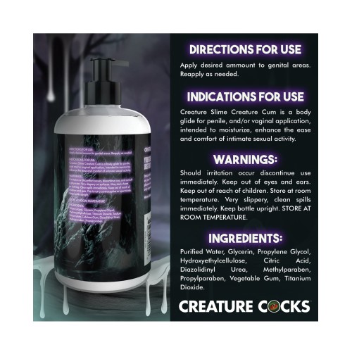 Creature Cocks Creature Slime Jizz Lubricant 16oz Unscented