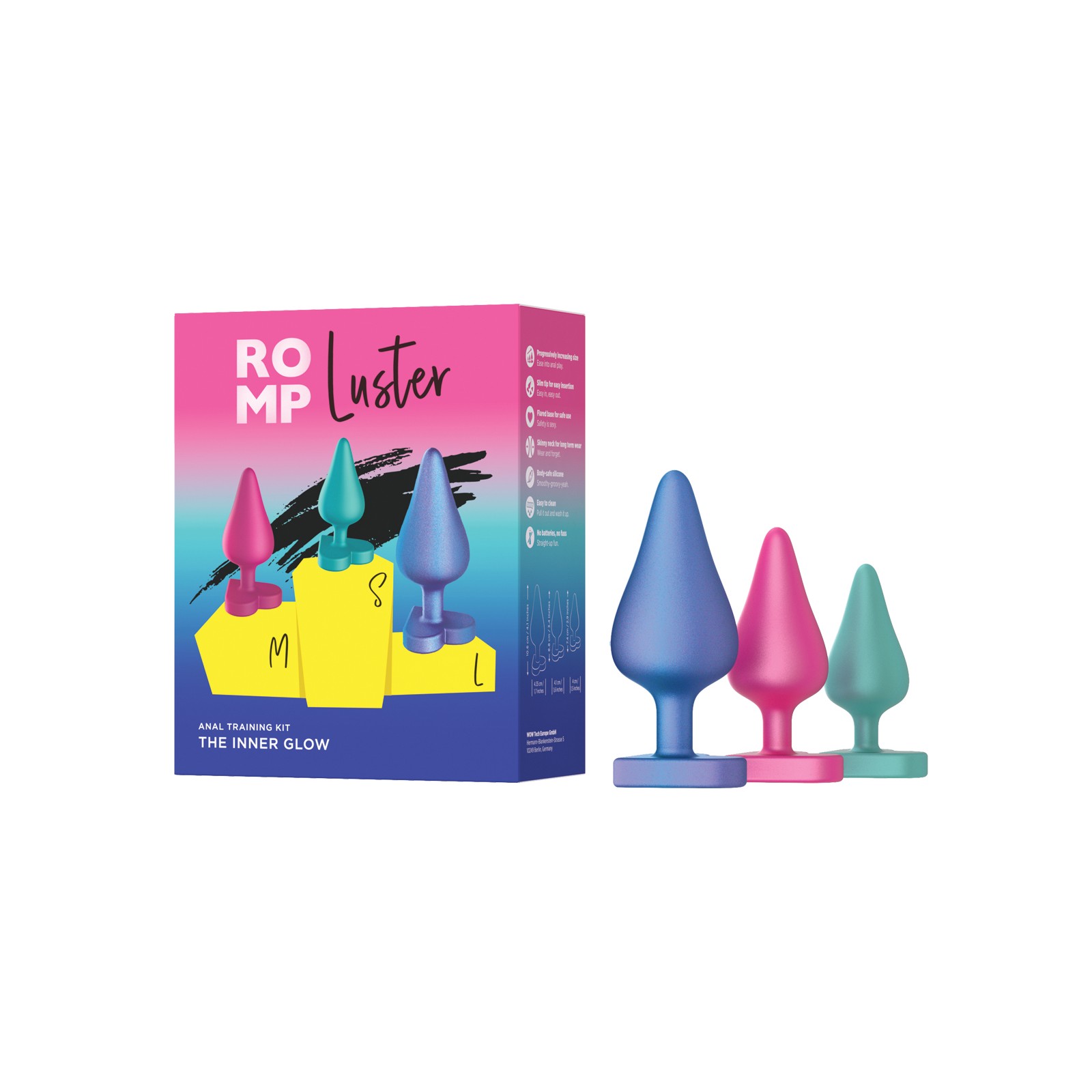 Kit de Plug Anal ROMP Luster - Multicolor