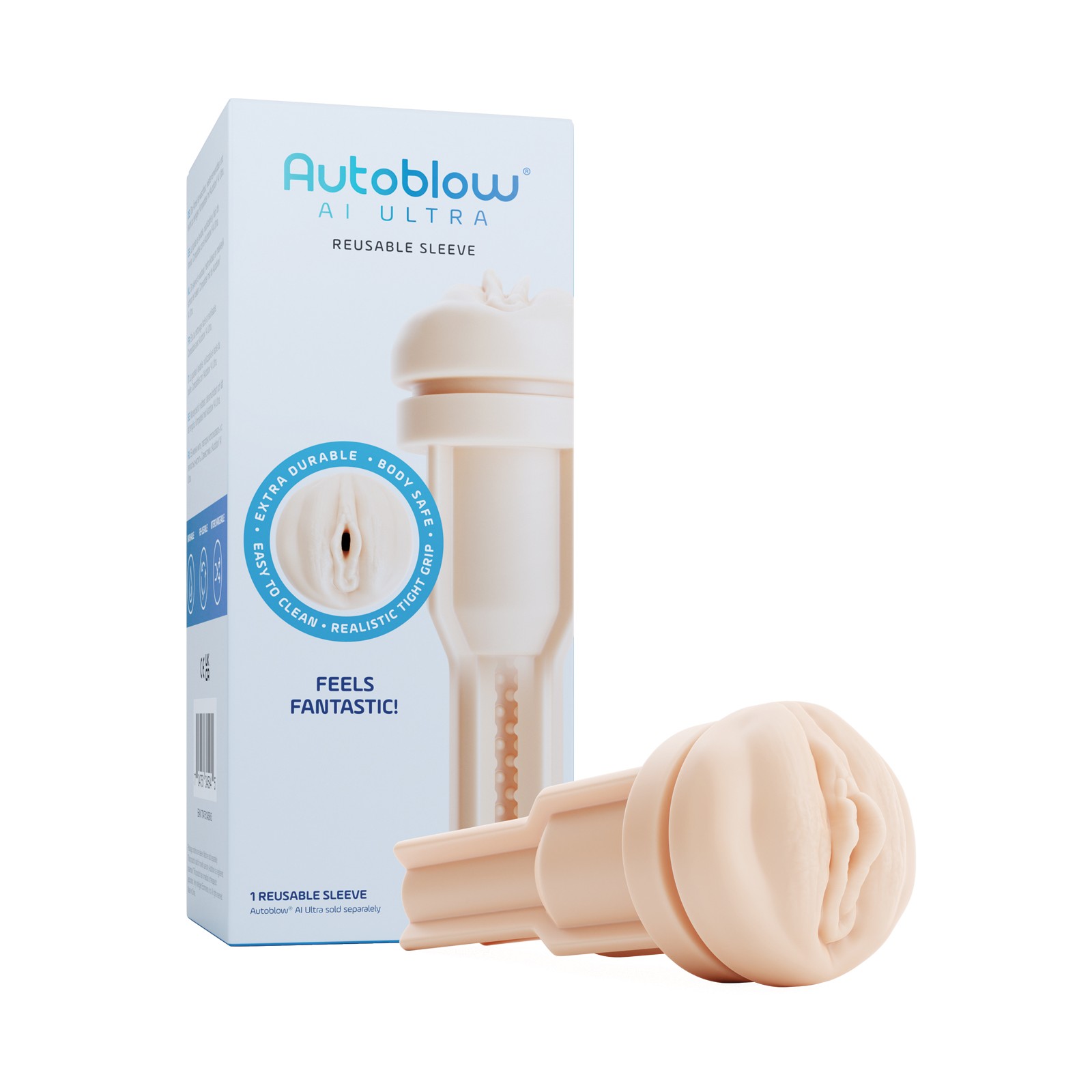 Autoblow AI Ultra Vagina Sleeve Beige