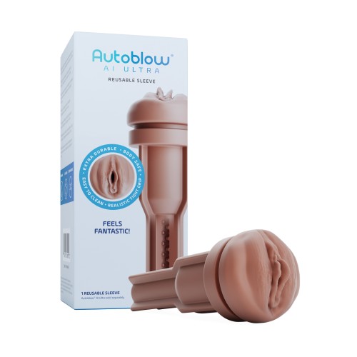 Autoblow AI Ultra Vagina Sleeve Brown