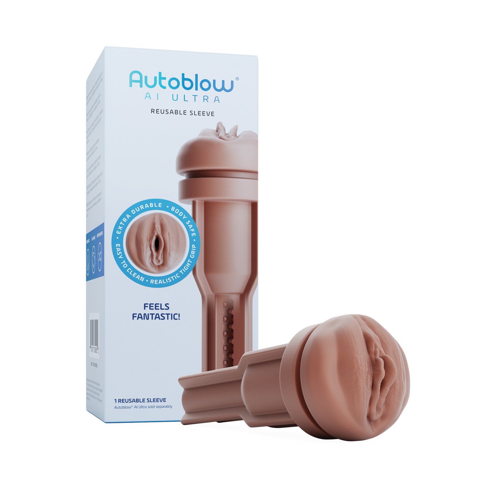 Autoblow AI Ultra Vagina Sleeve Brown