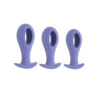 Evolved Hole Punch Anal Plug Set Purple