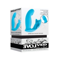 Evolved Spread Your Wings Rabbit Vibrator Blue