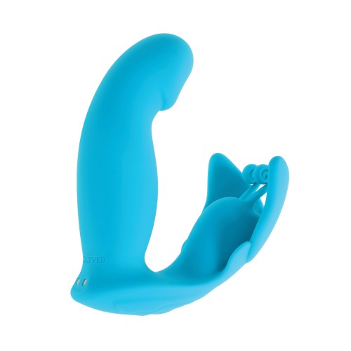 Evolved Spread Your Wings Rabbit Vibrator Blue