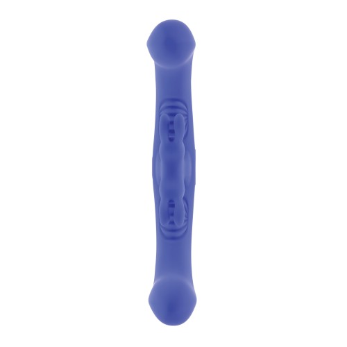 Vibrador Conejito Doble Curvo Control Remoto Azul Evolved