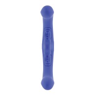 Vibrador Conejito Doble Curvo Control Remoto Azul Evolved