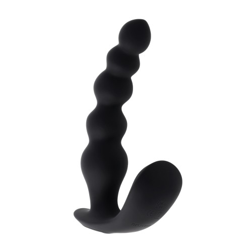 Evolved Curved Anal Vibrator Remote Control Black