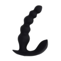 Evolved Curved Anal Vibrator Remote Control Black