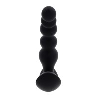 Evolved Curved Anal Vibrator Remote Control Black