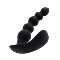 Vibrador Anal Curvo Control Remoto Negro Evolved