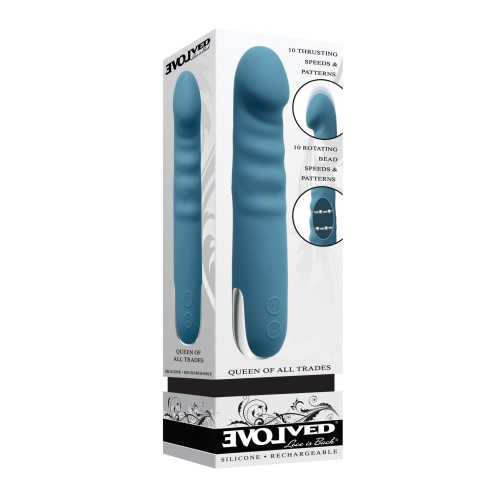 Vibrador Rotativo y de Impulso Teal Evolved