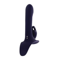 Vibrador Strap-On Conejito Control Remoto Evolved - Púrpura